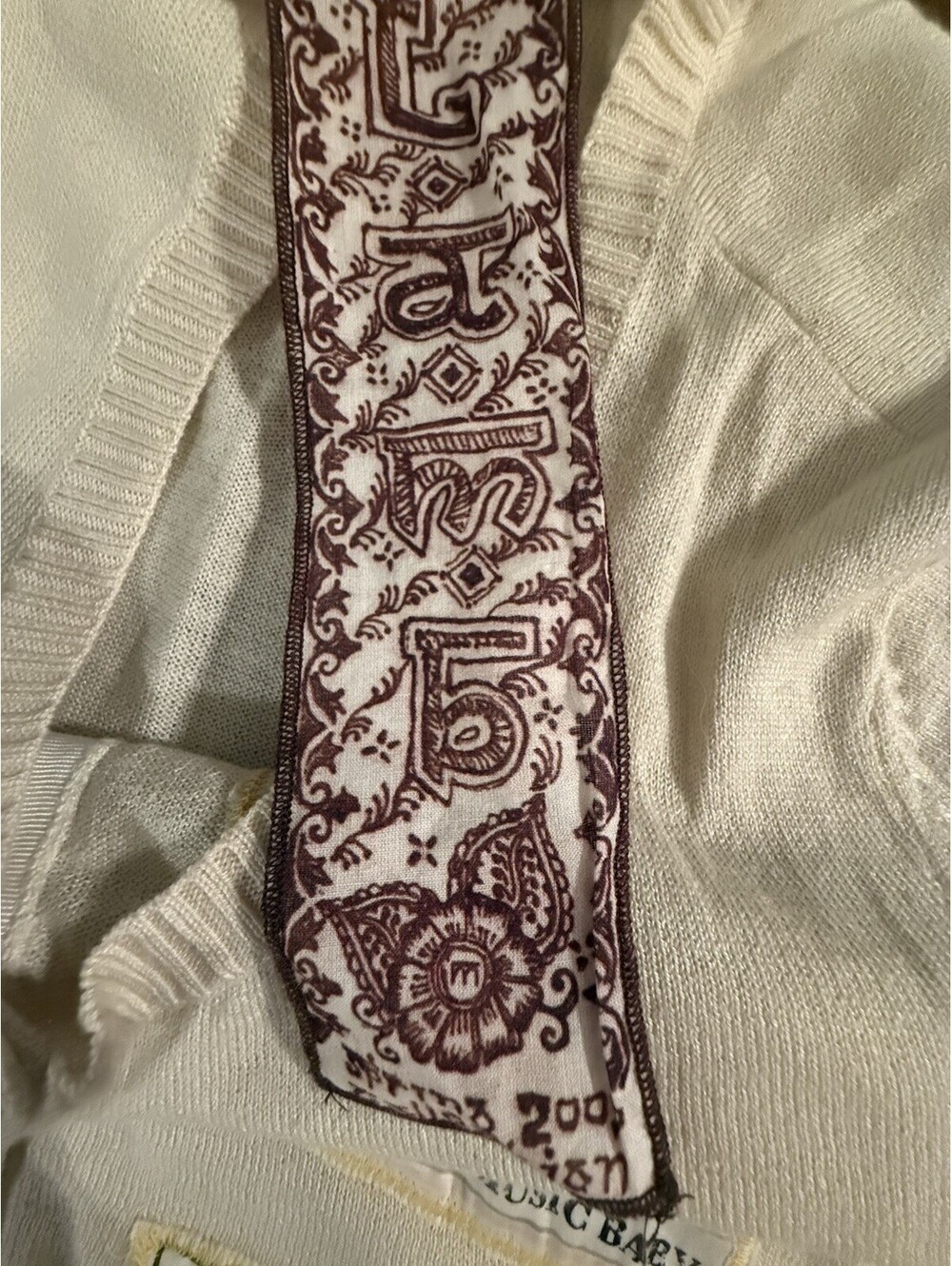 L.A.M.B. Gwen Stefani Vintage Y2K Spring Collection 2009 Patchwork Cardigan XS - Picture 5 of 9